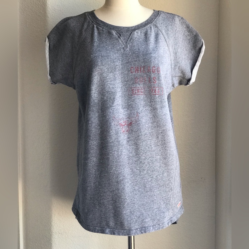 Sportiqe Unisex Short Sleeve Pullover Shirt Chicago Bulls Lounge Comfy Sporty